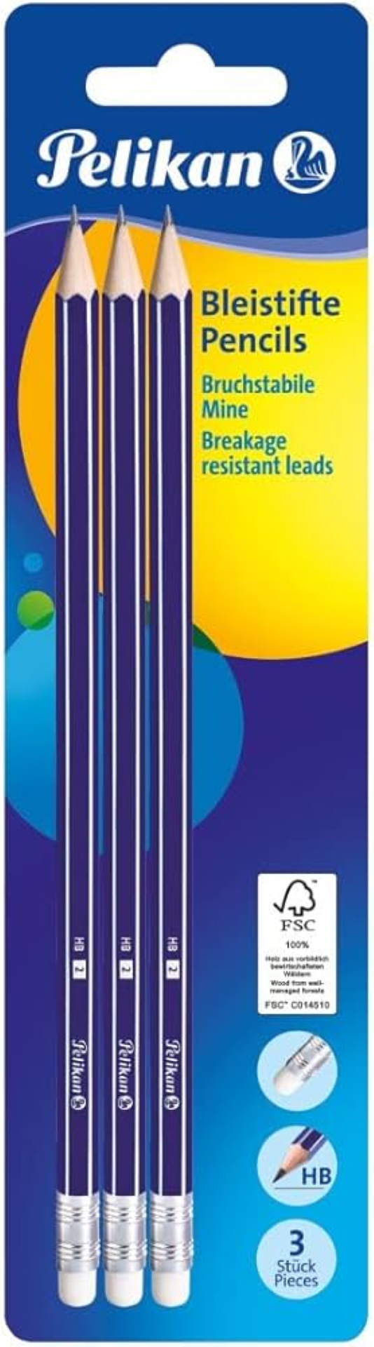 PALIKAN PENCILS F 3S BLISTER 978858